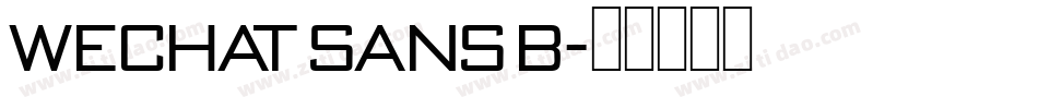 WeChat Sans B字体转换